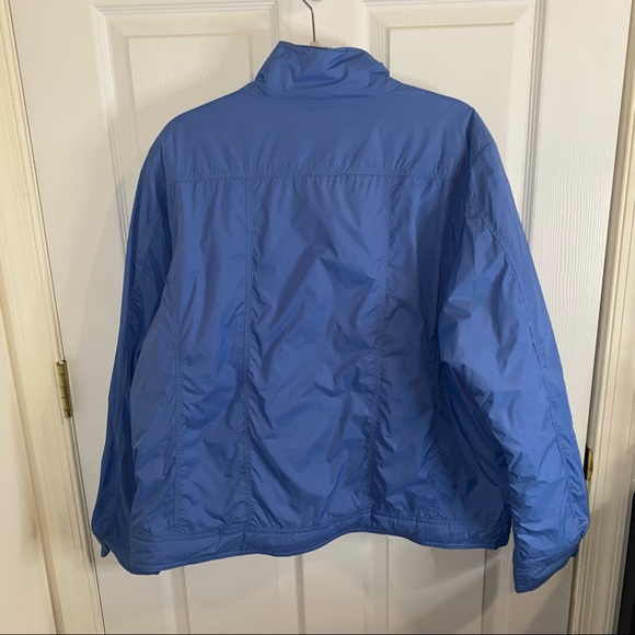 WOMEN’S CARHARTT BLUE ZIP-UP WINDBREAKER JACKET SIZE 2XL - Picture 2 of 8